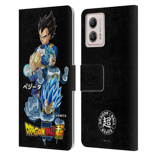 Dragon Ball Super Universe Survival Characters Vegeta Leather Book Wallet Case Cover For Motorola Moto G53 5G