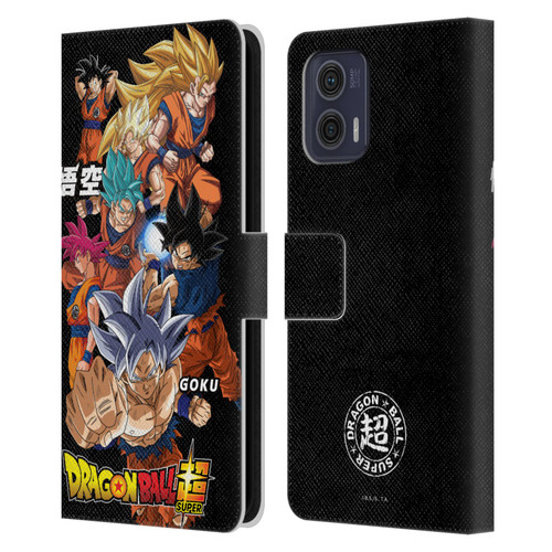 Dragon Ball Super Universe Survival Characters Goku Leather Book Wallet Case Cover For Motorola Moto G73 5G