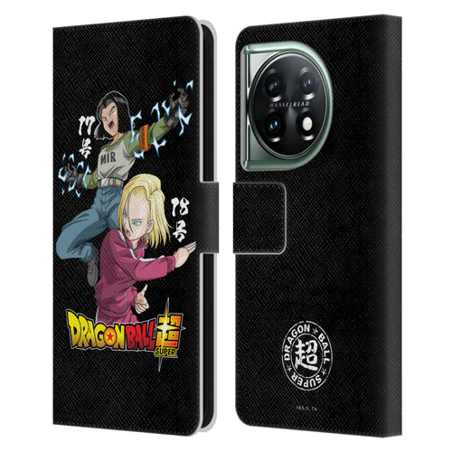 Dragon Ball Super Universe Survival Characters Android 17 & 18 Leather Book Wallet Case Cover For OnePlus 11 5G