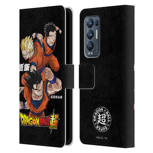 Dragon Ball Super Universe Survival Characters Gohan Leather Book Wallet Case Cover For OPPO Find X3 Neo / Reno5 Pro+ 5G