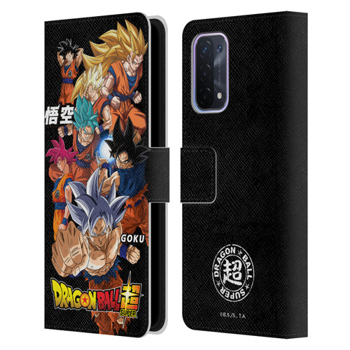 Dragon Ball Super Universe Survival Characters Goku Leather Book Wallet Case Cover For OPPO A54 5G