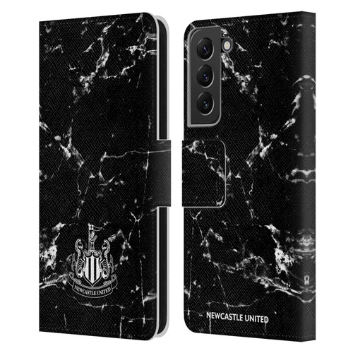 Newcastle United Football Club Crest Black Marble Leather Book Wallet Case Cover For Samsung Galaxy S22+ 5G Newcastle United Football Club Crest Black Marble Leather Book Wallet Case Cover For Samsung Galaxy S22+ 5G