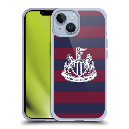 Newcastle United Football Club 2024/25 Crest Kit Away Soft Gel Case for Apple iPhone 14
