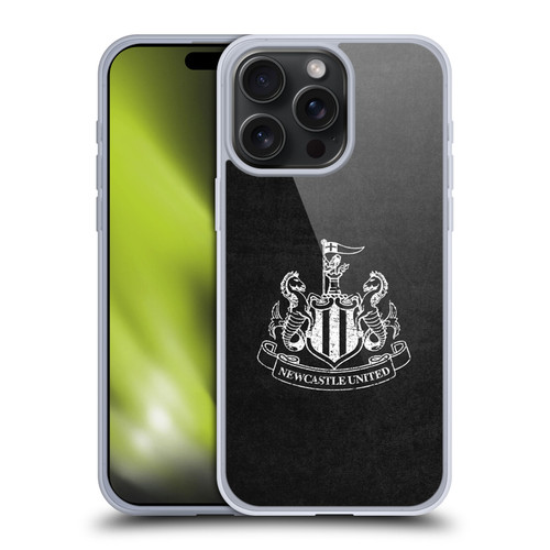Newcastle United Football Club Crest Distressed Soft Gel Case for Apple iPhone 15 Pro Max