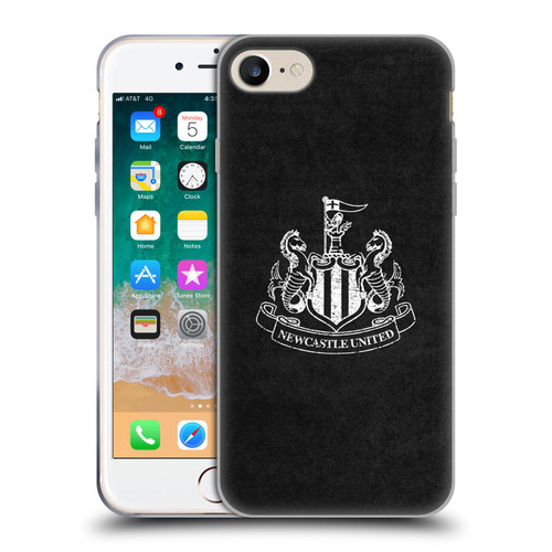 Newcastle United Football Club Crest Distressed Soft Gel Case for Apple iPhone 7 / 8 / SE 2020 & 2022