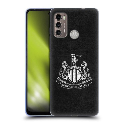 Newcastle United Football Club Crest Distressed Soft Gel Case for Motorola Moto G60 / Moto G40 Fusion