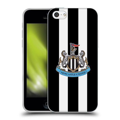 Newcastle United Football Club Crest Stripes Soft Gel Case for Apple iPhone 5c