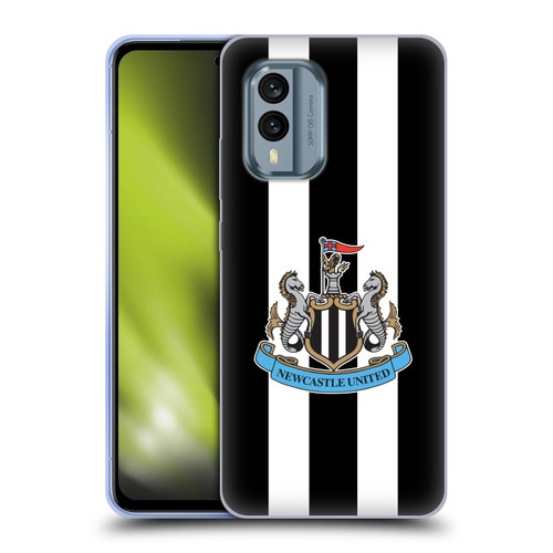 Newcastle United Football Club Crest Stripes Soft Gel Case for Nokia X30