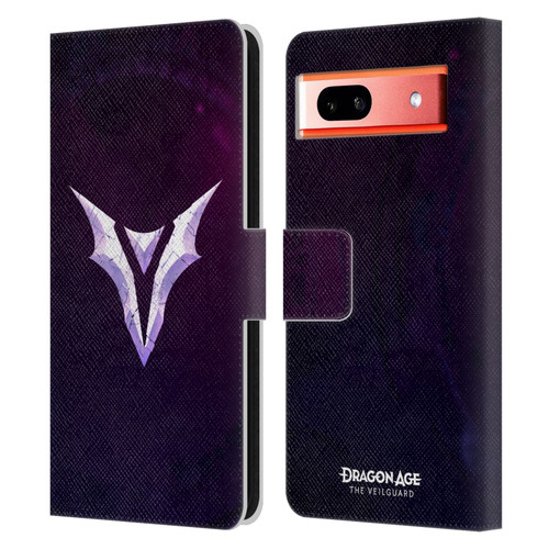 EA Bioware Dragon Age The Veilguard Graphics Sigil 3D Leather Book Wallet Case Cover For Google Pixel 7a