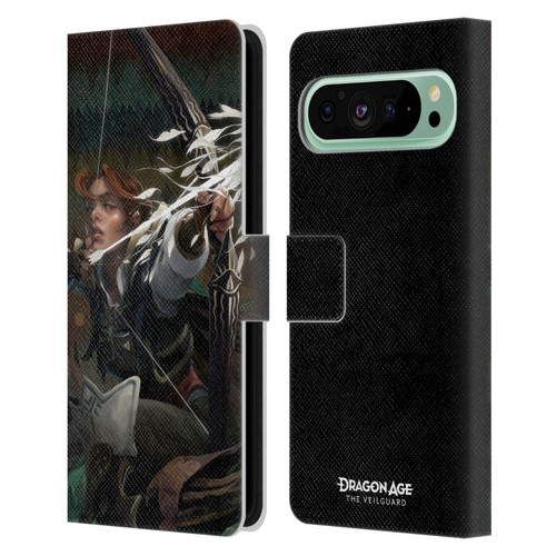 EA Bioware Dragon Age The Veilguard Graphics Harding Leather Book Wallet Case Cover For Google Pixel 9 Pro XL