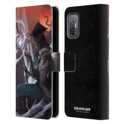 EA Bioware Dragon Age The Veilguard Graphics Neve Leather Book Wallet Case Cover For HTC Desire 21 Pro 5G