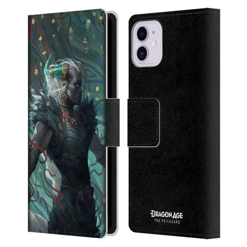 EA Bioware Dragon Age The Veilguard Graphics Taash Leather Book Wallet Case Cover For Apple iPhone 11