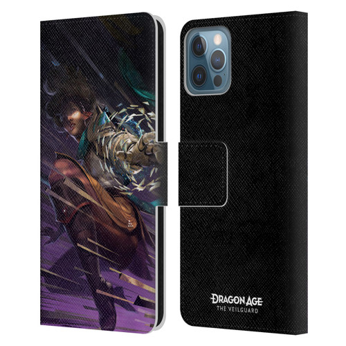 EA Bioware Dragon Age The Veilguard Graphics Bellara Leather Book Wallet Case Cover For Apple iPhone 12 / iPhone 12 Pro