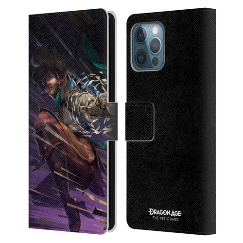 EA Bioware Dragon Age The Veilguard Graphics Bellara Leather Book Wallet Case Cover For Apple iPhone 12 Pro Max