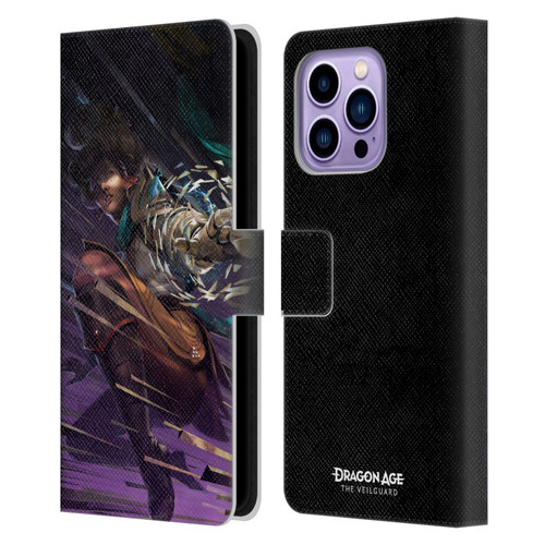 EA Bioware Dragon Age The Veilguard Graphics Bellara Leather Book Wallet Case Cover For Apple iPhone 14 Pro Max