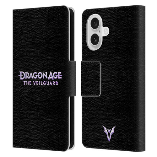 EA Bioware Dragon Age The Veilguard Graphics Logo Leather Book Wallet Case Cover For Apple iPhone 16