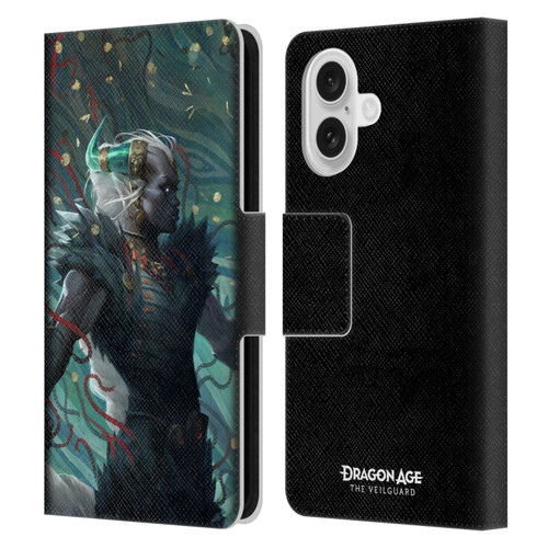 EA Bioware Dragon Age The Veilguard Graphics Taash Leather Book Wallet Case Cover For Apple iPhone 16