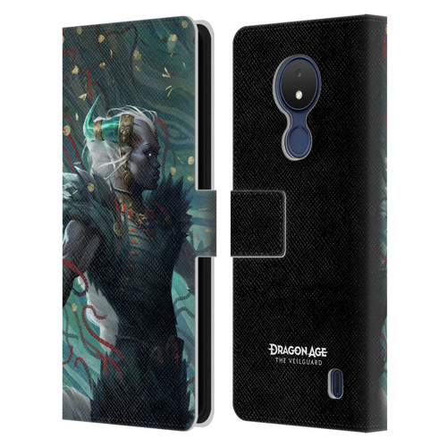 EA Bioware Dragon Age The Veilguard Graphics Taash Leather Book Wallet Case Cover For Nokia C21