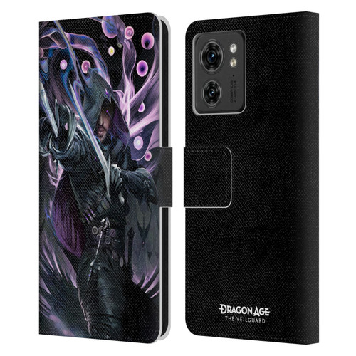 EA Bioware Dragon Age The Veilguard Graphics Lucanis Leather Book Wallet Case Cover For Motorola Moto Edge 40