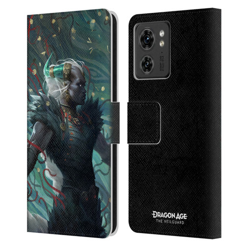 EA Bioware Dragon Age The Veilguard Graphics Taash Leather Book Wallet Case Cover For Motorola Moto Edge 40