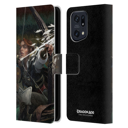 EA Bioware Dragon Age The Veilguard Graphics Harding Leather Book Wallet Case Cover For OPPO Find X5 Pro