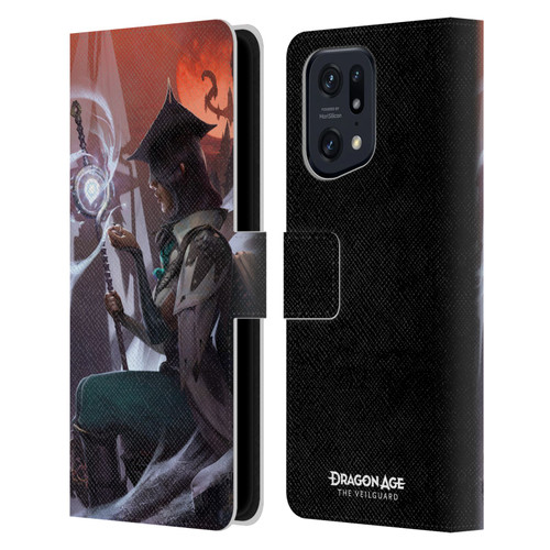EA Bioware Dragon Age The Veilguard Graphics Neve Leather Book Wallet Case Cover For OPPO Find X5 Pro