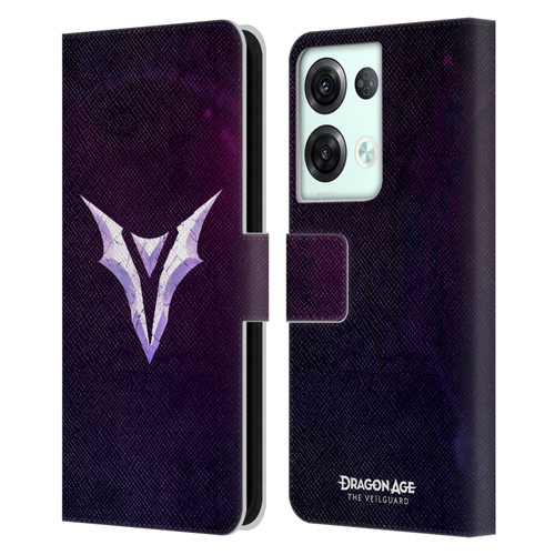EA Bioware Dragon Age The Veilguard Graphics Sigil 3D Leather Book Wallet Case Cover For OPPO Reno8 Pro