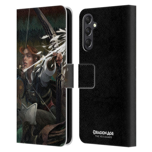 EA Bioware Dragon Age The Veilguard Graphics Harding Leather Book Wallet Case Cover For Samsung Galaxy A24 4G / M34 5G