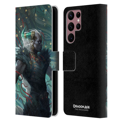 EA Bioware Dragon Age The Veilguard Graphics Taash Leather Book Wallet Case Cover For Samsung Galaxy S22 Ultra 5G