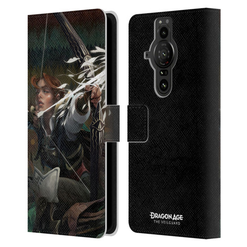 EA Bioware Dragon Age The Veilguard Graphics Harding Leather Book Wallet Case Cover For Sony Xperia Pro-I