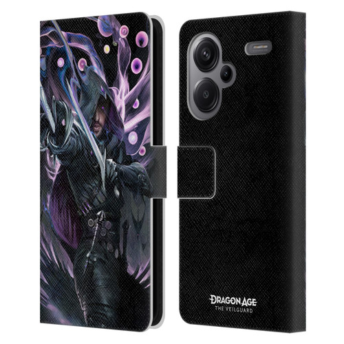 EA Bioware Dragon Age The Veilguard Graphics Lucanis Leather Book Wallet Case Cover For Xiaomi Redmi Note 13 Pro Plus 5G