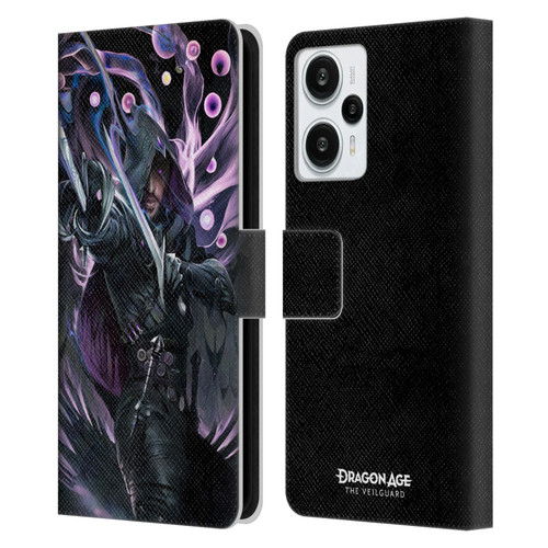 EA Bioware Dragon Age The Veilguard Graphics Lucanis Leather Book Wallet Case Cover For Xiaomi Redmi Note 12T