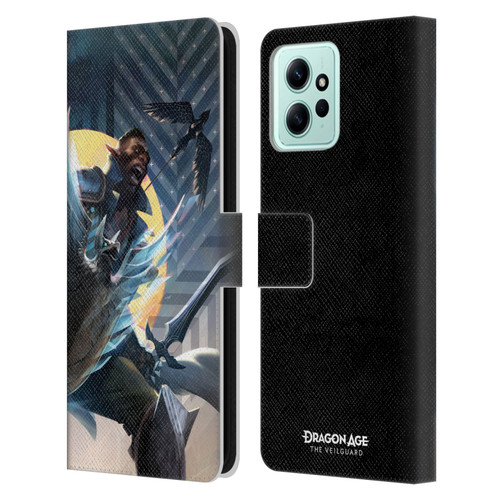EA Bioware Dragon Age The Veilguard Graphics Davrin Leather Book Wallet Case Cover For Xiaomi Redmi 12