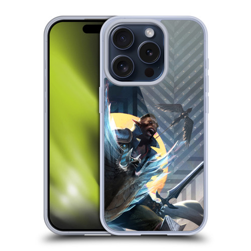 EA Bioware Dragon Age The Veilguard Graphics Davrin Soft Gel Case for Apple iPhone 15 Pro