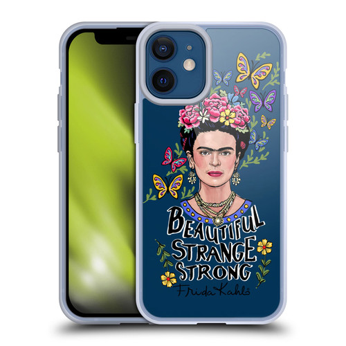 Frida Kahlo Art & Quotes Beautiful Woman Soft Gel Case for Apple iPhone 12 Mini
