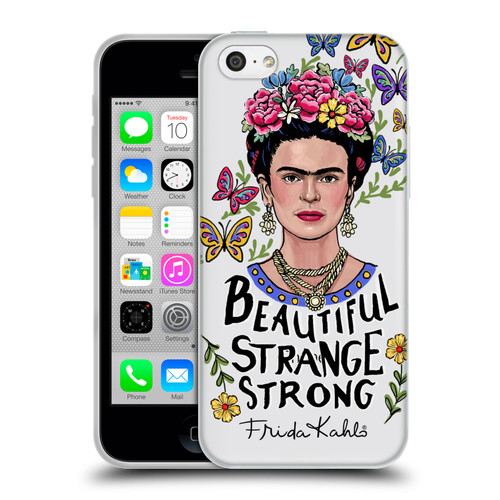 Frida Kahlo Art & Quotes Beautiful Woman Soft Gel Case for Apple iPhone 5c