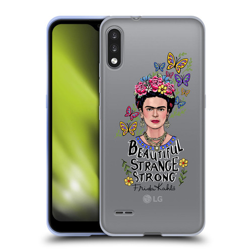 Frida Kahlo Art & Quotes Beautiful Woman Soft Gel Case for LG K22