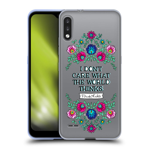 Frida Kahlo Art & Quotes Confident Woman Soft Gel Case for LG K22