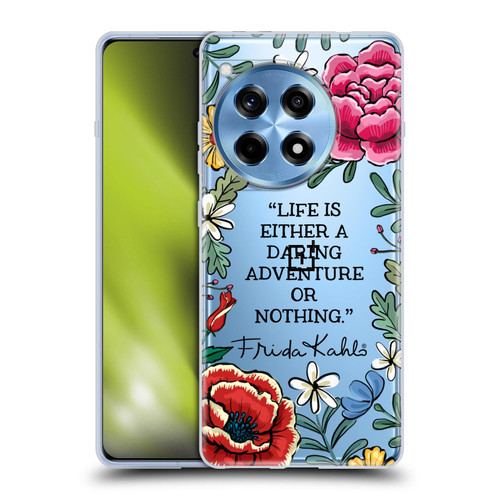 Frida Kahlo Art & Quotes Daring Adventure Soft Gel Case for OnePlus 12R
