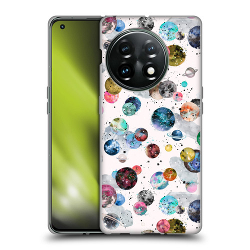 Ninola Colourful Patterns Space Planets White Soft Gel Case for OnePlus 11 5G