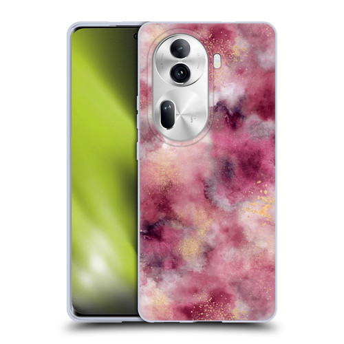 Ninola Colourful Patterns Pink Marble Soft Gel Case for OPPO Reno11 Pro