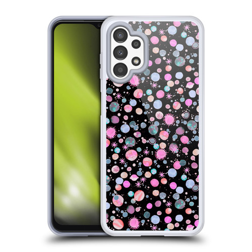 Ninola Colourful Patterns Space Planets Pink Soft Gel Case for Samsung Galaxy A13 (2022)