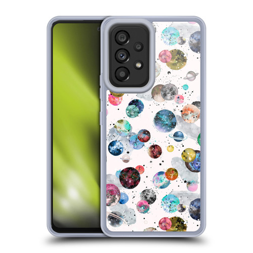 Ninola Colourful Patterns Space Planets White Soft Gel Case for Samsung Galaxy A53 5G (2022)