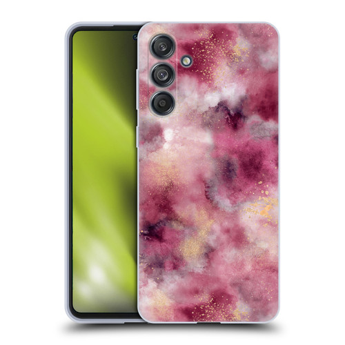 Ninola Colourful Patterns Pink Marble Soft Gel Case for Samsung Galaxy M55 5G