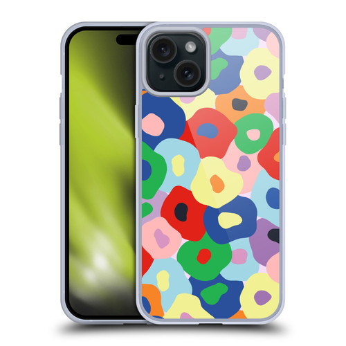 Ninola Colourful Prints Floral Soft Gel Case for Apple iPhone 15 Plus