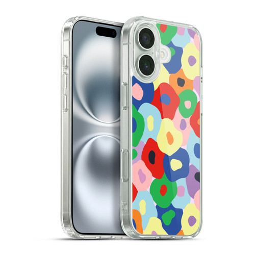 Ninola Colourful Prints Floral Soft Gel Case for Apple iPhone 16 Plus & MagSafe