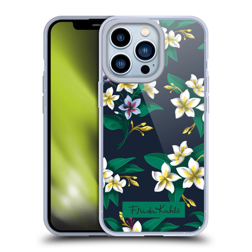 Frida Kahlo Flowers Plumeria Soft Gel Case for Apple iPhone 13 Pro