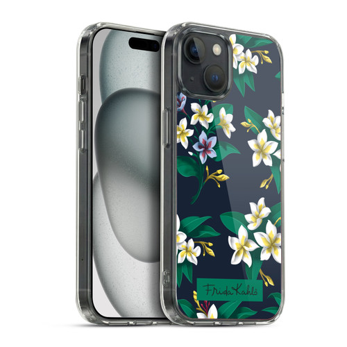Frida Kahlo Flowers Plumeria Soft Gel Case for Apple iPhone 15 Plus & MagSafe