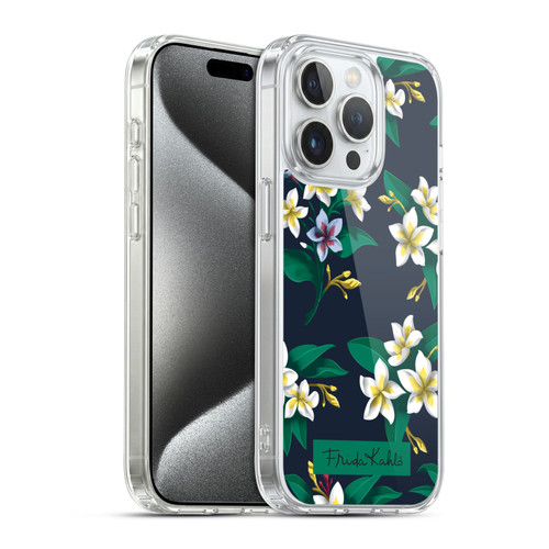 Frida Kahlo Flowers Plumeria Soft Gel Case for Apple iPhone 15 Pro & MagSafe