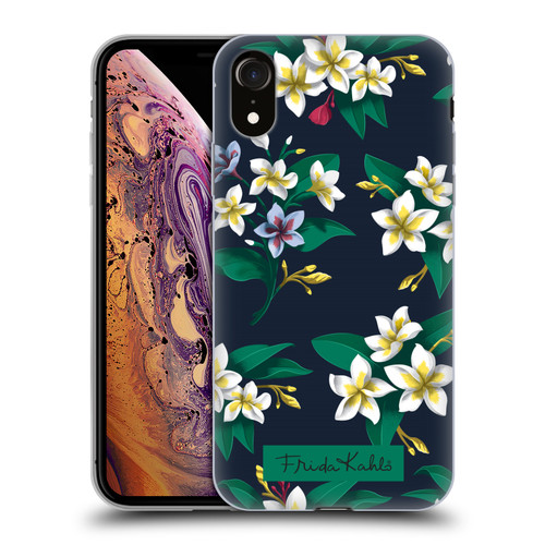 Frida Kahlo Flowers Plumeria Soft Gel Case for Apple iPhone XR